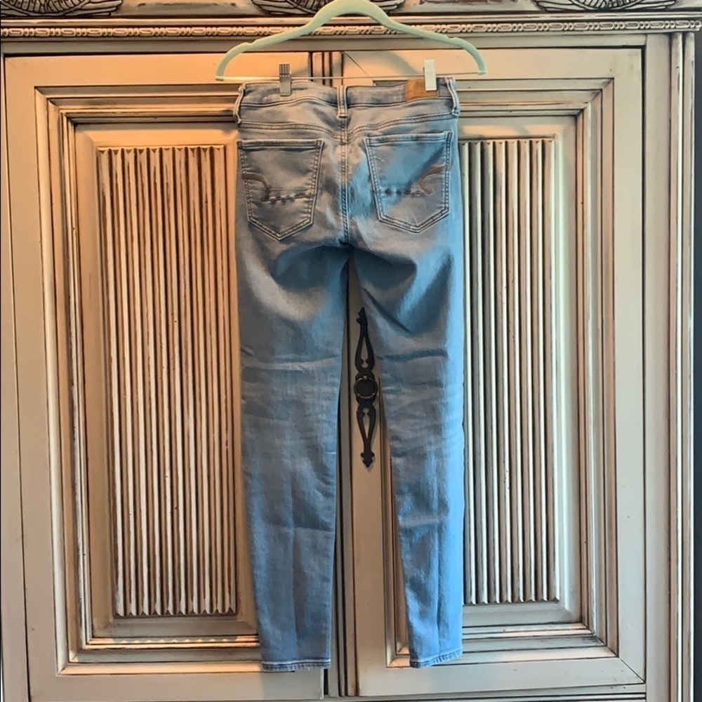 AE Super Stretch Skinny Jegging Light Wash 7/18​​​​​​​​​ - Picture 4 of 8